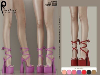 Stylish AF Shoes N60 for Your Collection Sims 4 CC