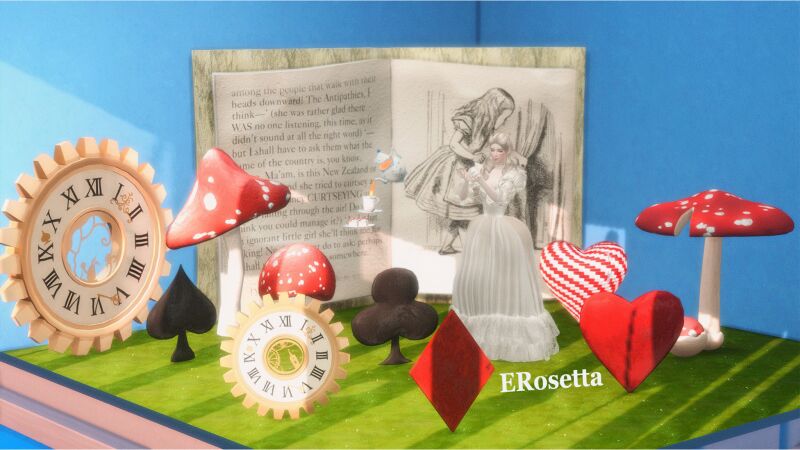 sims 4 cc alice in wonderland set by erosetta sims 2