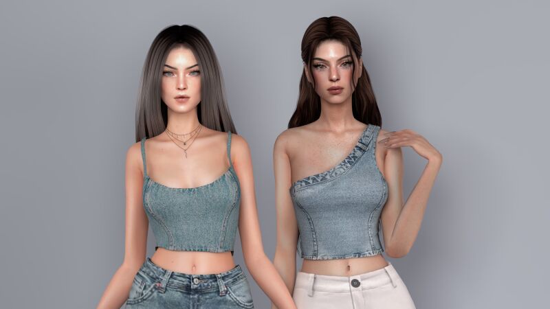 sims 4 cc amelia jeans tops collection by astya96 3