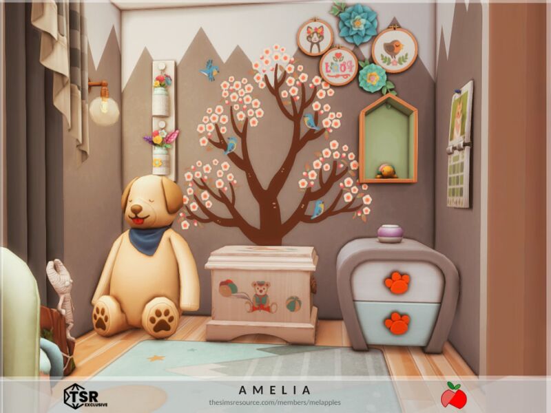 sims 4 cc amelia no cc by melapples 6