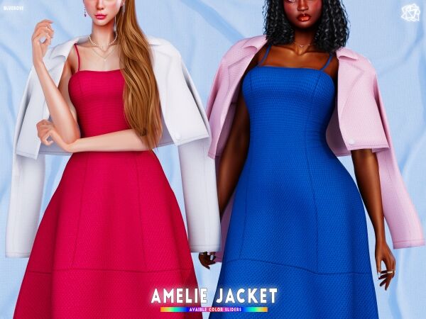 Stylish Amelie Jacket for Your Sims Sims 4 CC