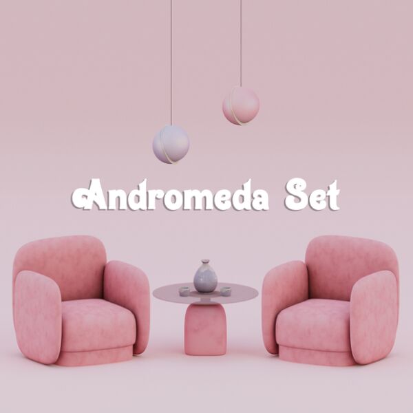 Andromeda Set by Mechtasims Sims 4 CC