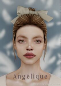 Angélique – Skin + Hairlinev1 Sims 4 CC