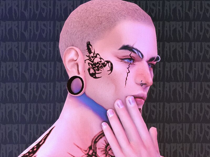 sims 4 cc aprilhush kinda scary full body tatts 8 3