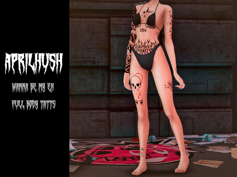 sims 4 cc aprilhush wanna be my ex full body tatts 2