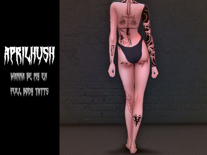 sims 4 cc aprilhush wanna be my ex full body tatts 3