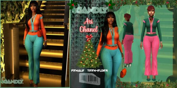 ARI Chanel FIT OUT NOW Sims 4 CC