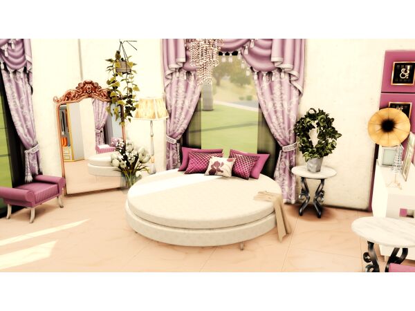 Ariana Princess Bedroom Design Sims 4 CC