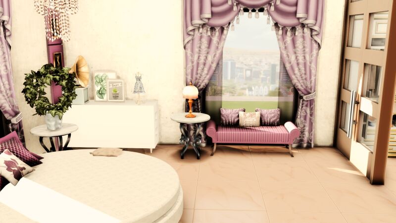 sims 4 cc ariana princess bedroom by miwisimsie 2