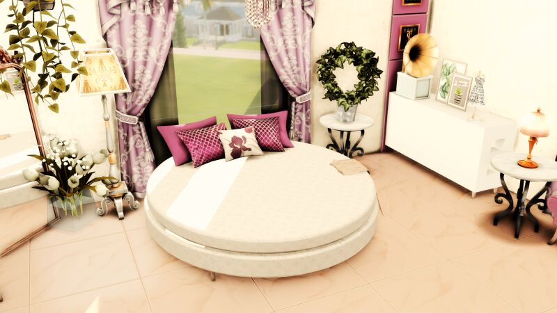 sims 4 cc ariana princess bedroom by miwisimsie 4