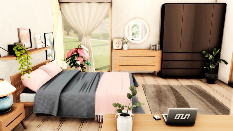 sims 4 cc arila bedroom by miwisimsie 4