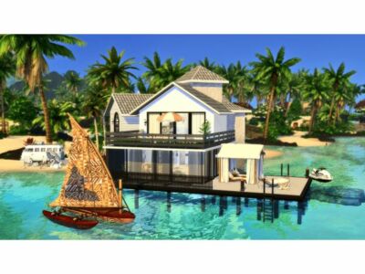 Arnation Holiday House Sims 4 CC