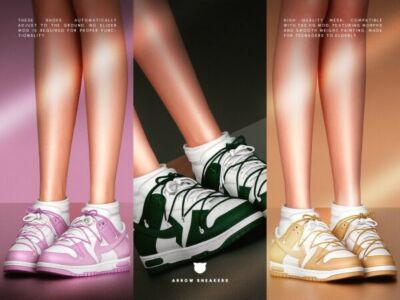 Stylish Arrow Sneakers by Madcatsims Sims 4 CC