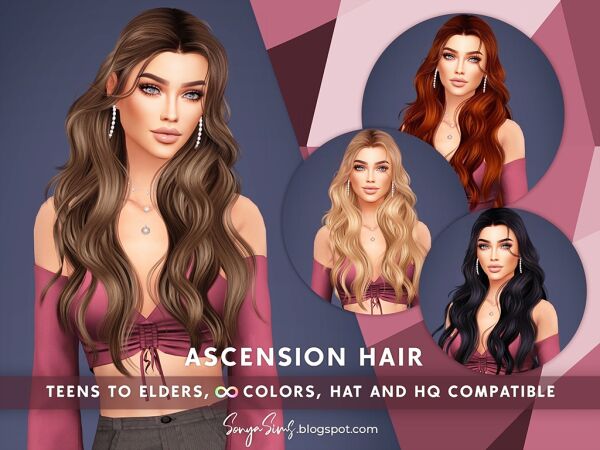 Ascension Hair Sims 4 CC