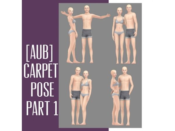 Stylish Carpet Pose Collection Sims 4 CC