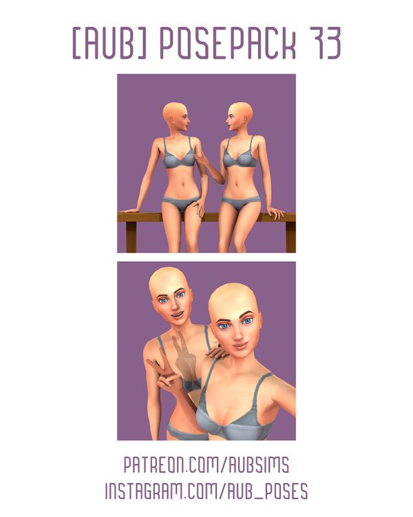 AUB Posepack 73 Sims 4 CC