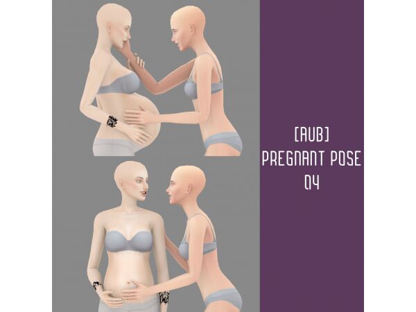 Pregnant Pose 4 Sims 4 CC