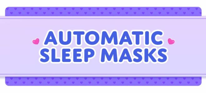 Automatic Sleep Masks for Sims Sims 4 CC