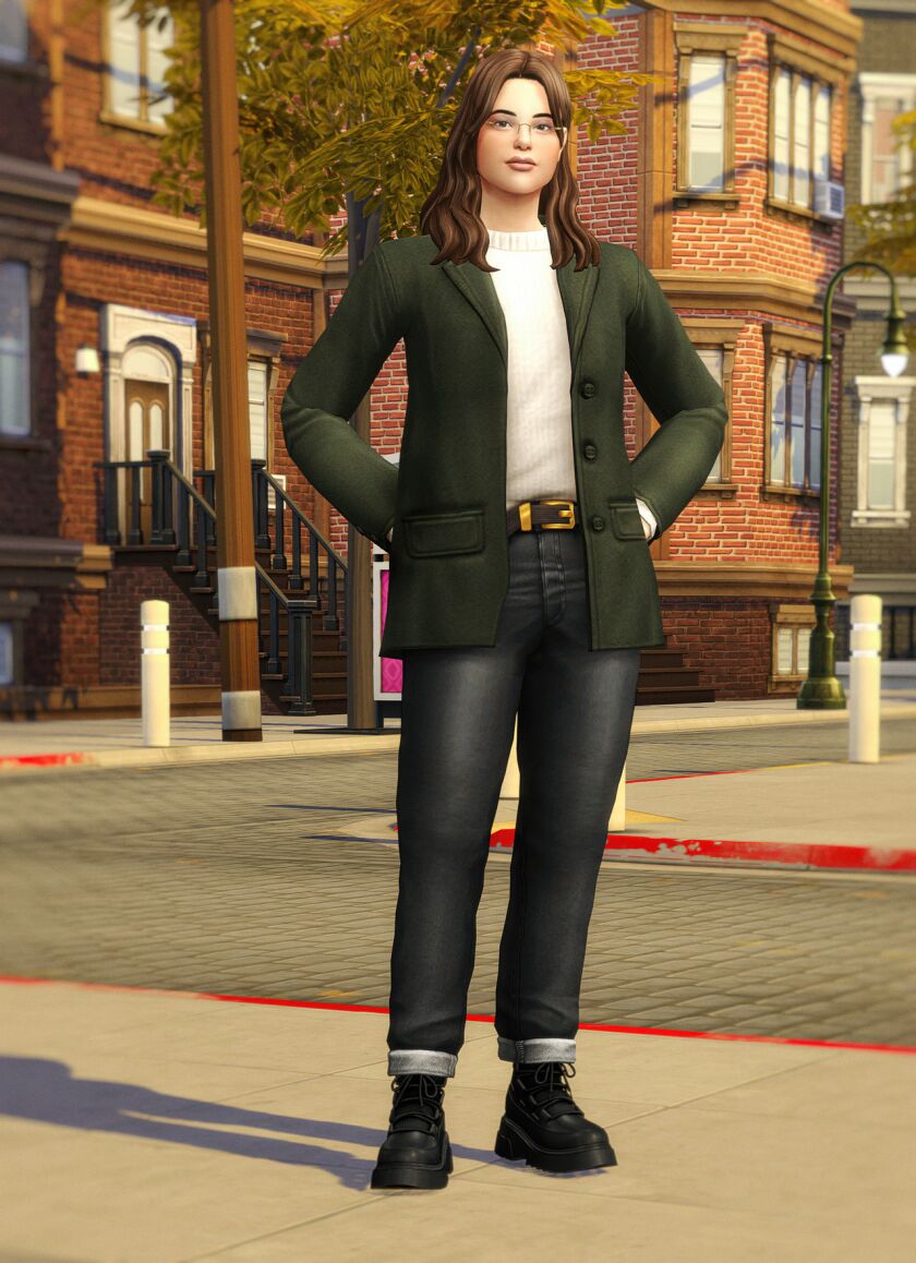 sims 4 cc autumn city iii alexis jacket with trousers 10