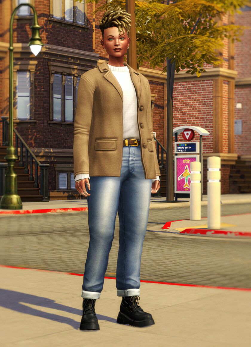 sims 4 cc autumn city iii alexis jacket with trousers 11