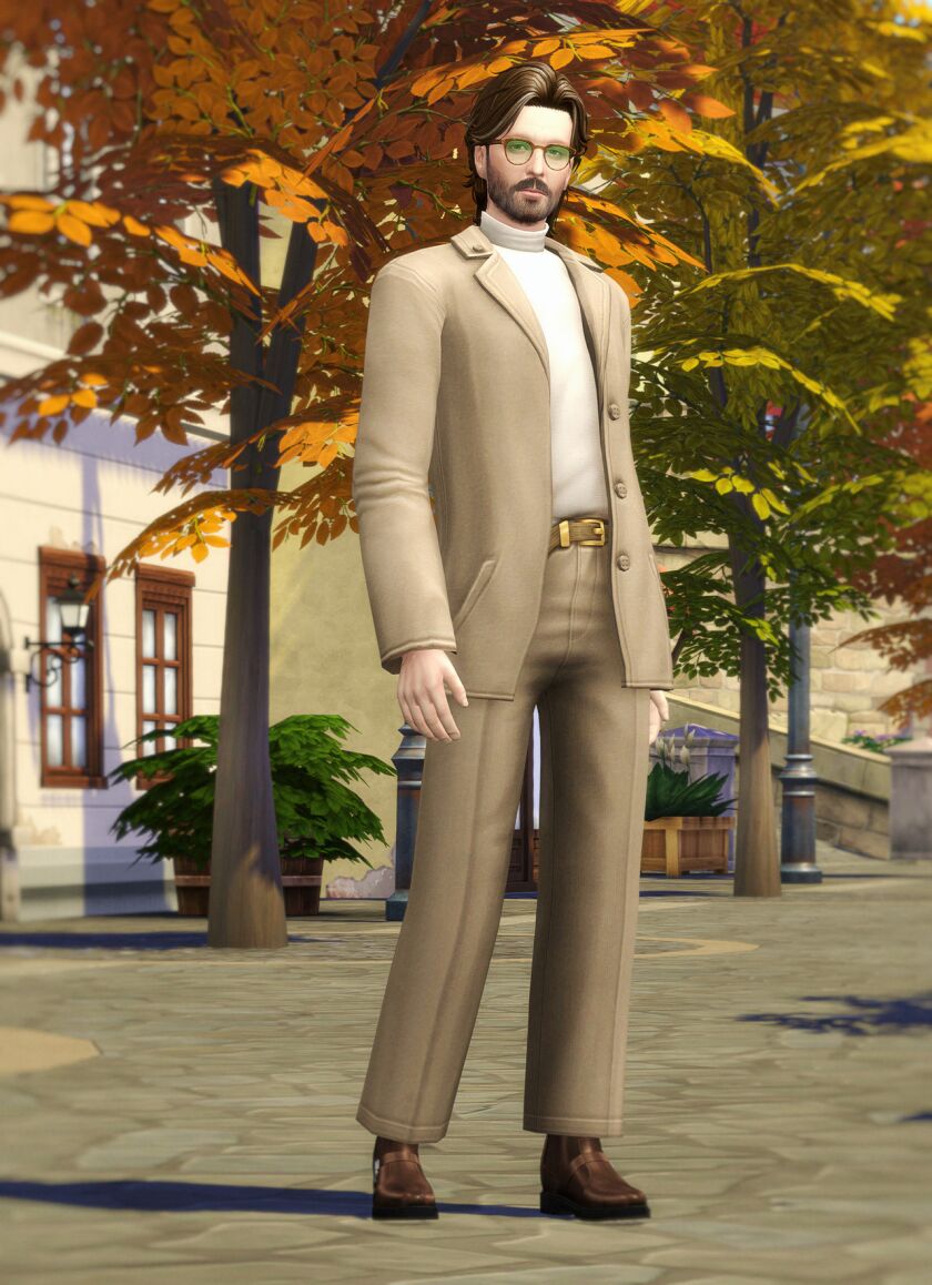 sims 4 cc autumn city iii alexis jacket with trousers 3