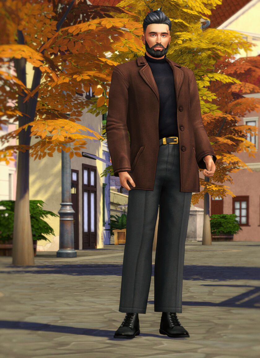 sims 4 cc autumn city iii alexis jacket with trousers 5