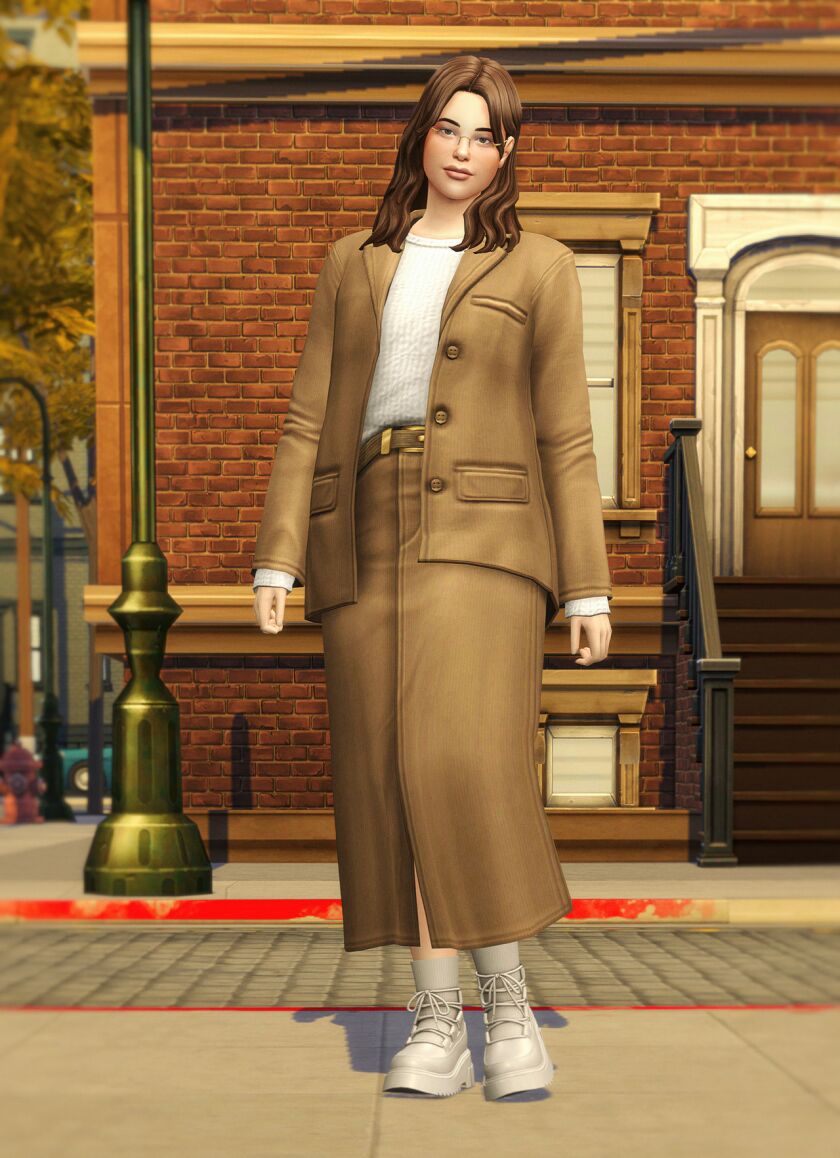 sims 4 cc autumn city iii alexis jacket with trousers 8