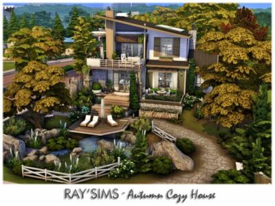 Autumn Cozy House: A Perfect Autumn Retreat Sims 4 CC