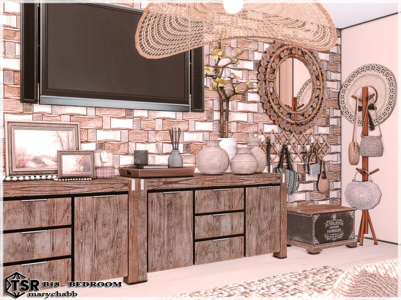 sims 4 cc b18 bedroom 5