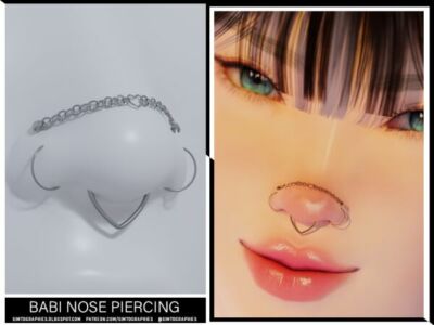 Babi Nose Piercing Sims 4 CC