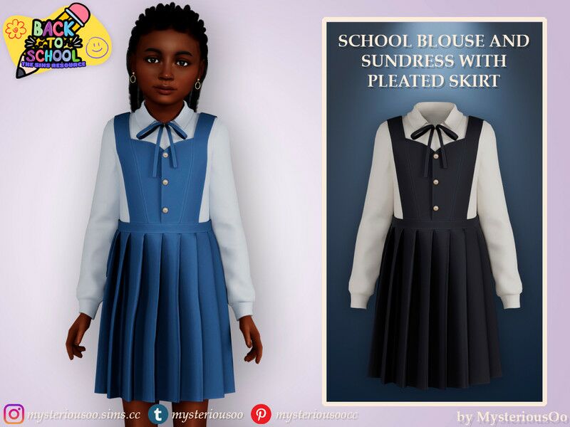 Stylish Back To School Outfits for Kids Sims 4 CC