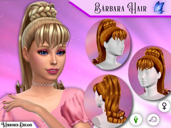 Bárbara Hair Sims 4 CC