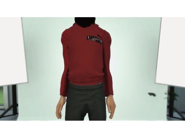 Stylish Basic Hoodie for Men Sims 4 CC