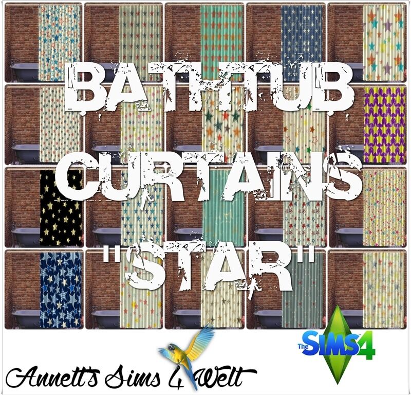 sims 4 cc bathtub curtains mesh by plasticbox please 4