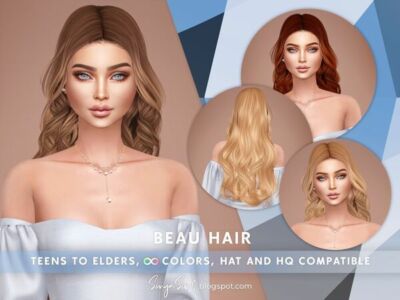 Beau Hair Sims 4 CC