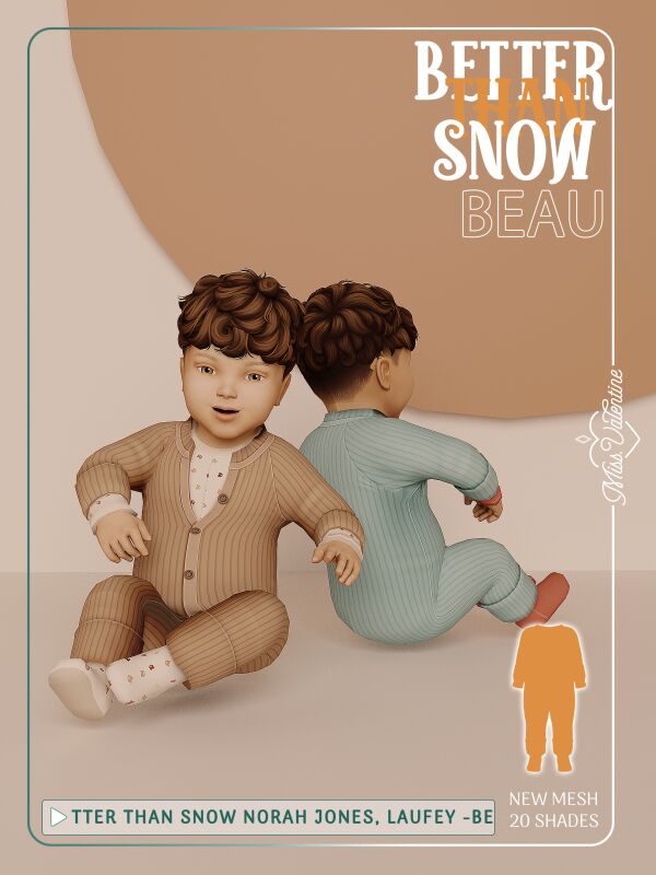 Adorable Beau Onesie for Every Baby Sims 4 CC