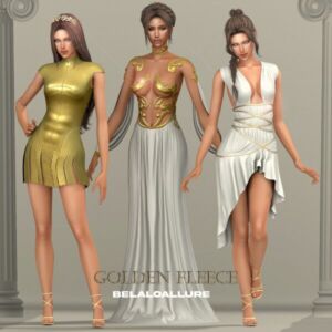 Golden Fleece CC Collection by Belaloallure Sims 4 CC