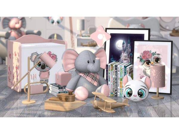 Bella Kids Decor and Toys Sims 4 CC