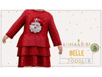 Belle Christmas 2024 Toddler Sims 4 CC