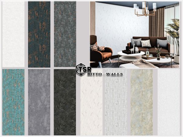 Bitto – Stunning Wall Designs Sims 4 CC