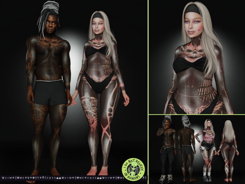 sims 4 cc blackhole tattoo 2