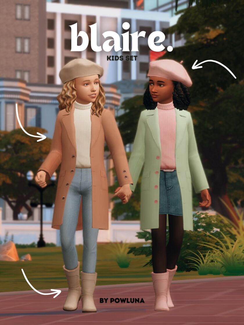 Blaire SET – Unisex Child Fashion Sims 4 CC