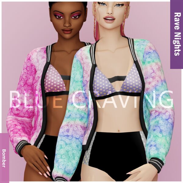 Blue Craving – Bomber Sims 4 CC