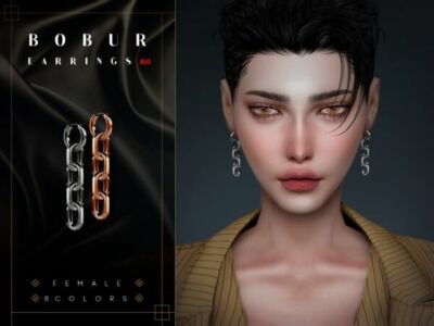 Stylish Bobur Earrings 160 Sims 4 CC