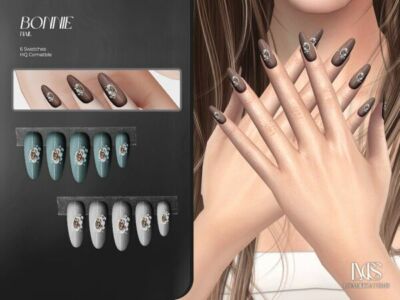 Stylish Bonnie Nails for Your Sims Sims 4 CC