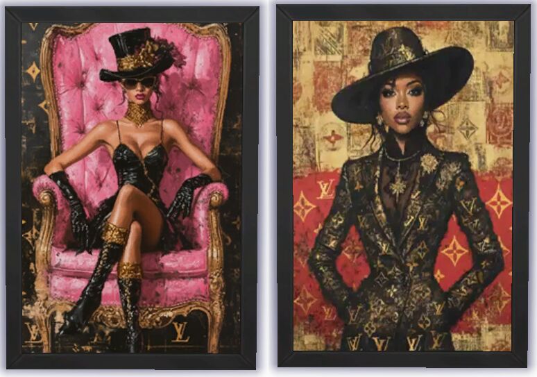 sims 4 cc boss woman framed wall art by midnightpixie85 2