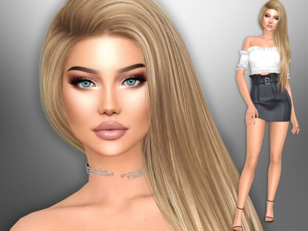 Briella Vela: Stunning Female Model Sims 4 CC