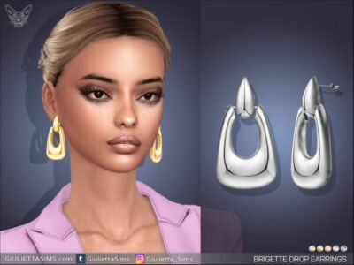 Brigette Drop Earrings Sims 4 CC