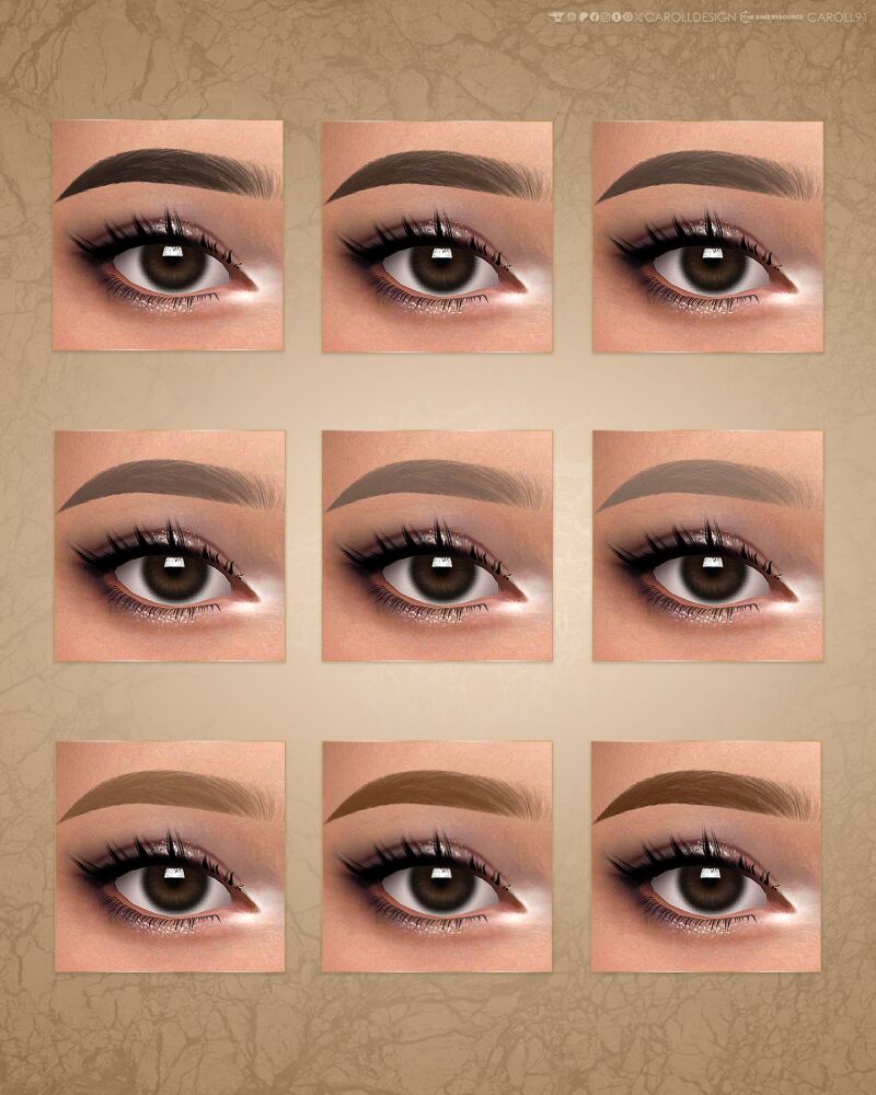 sims 4 cc brows 59 hq by carolldesign 2