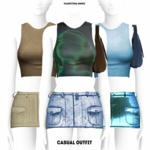 Casual Outfit Sims 4 CC